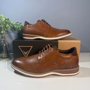 Vance Rutger Plain Toe Hybrid Dress Shoes Mens Brown Lace Up Sz 9